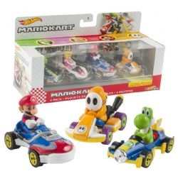 HOT WHEELS - ENSEMBLE 4 VOITURE MARIO KART